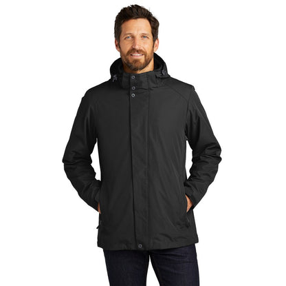 NEW INSIGNIA - MEN'S Port Authority® All-Weather 3-in-1 Jacket - Black