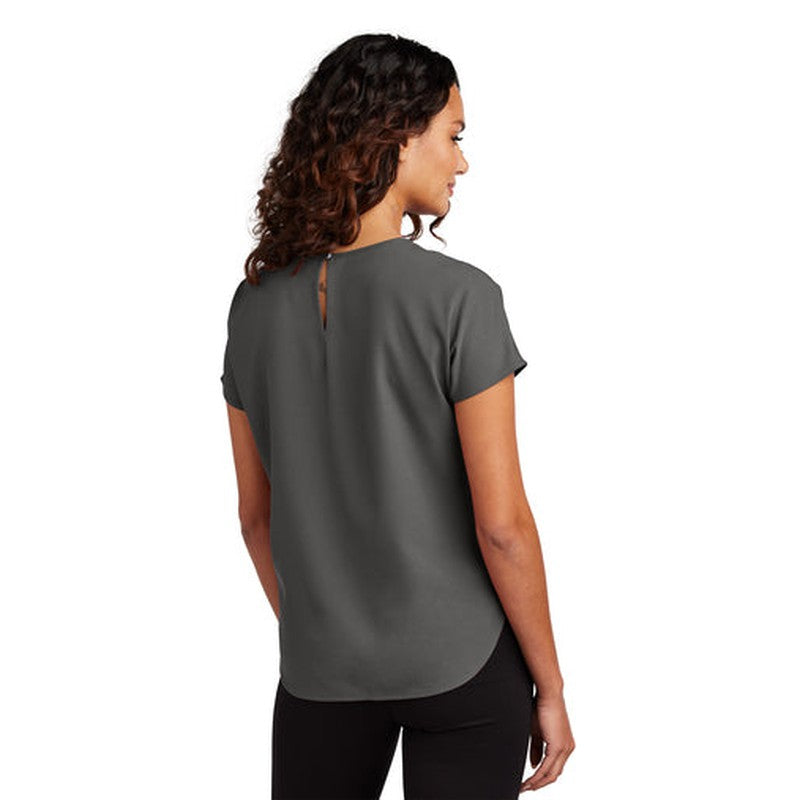 NEW INSIGNIA - Mercer+Mettle™ Women's Stretch Crepe Crew - Anchor Grey