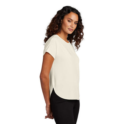 NEW INSIGNIA - Mercer+Mettle™ Women's Stretch Crepe Crew - Ivory Chiffon