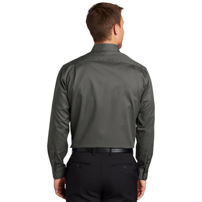NEW INSIGNIA MEN'S - Port Authority® SuperPro™ Twill Shirt - Sterling Grey