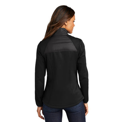 NEW INSIGNIA - Port Authority® Ladies Hybrid Soft Shell Jacket - Deep Black